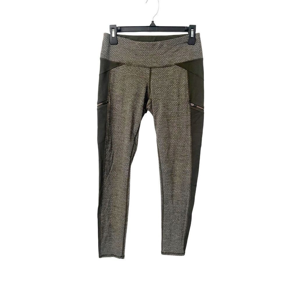 Athleta Green Criss-Cross Drifter Tight Leggings Size Small‎